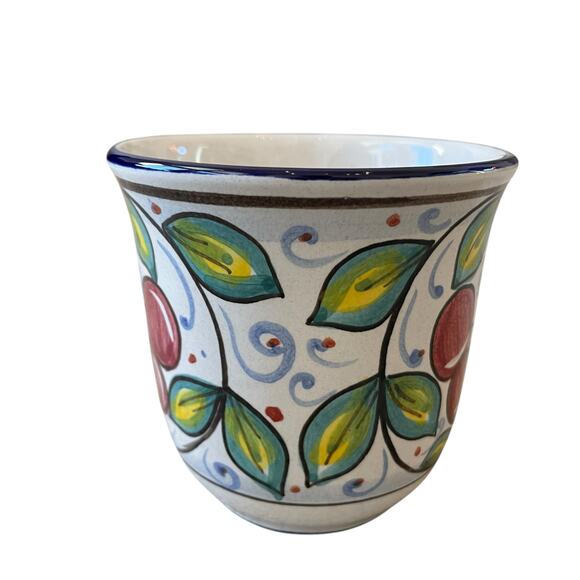 VIETRI Frutti Cherries Terra Cotta Ceramic Coffee Mug Made in Italy NEW - Picture 8 of 16